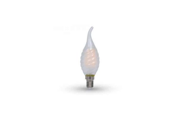 Comprar  Bombilla Led E14 Vela Llama de Filamento 4W V-TAC 400LM 4500K