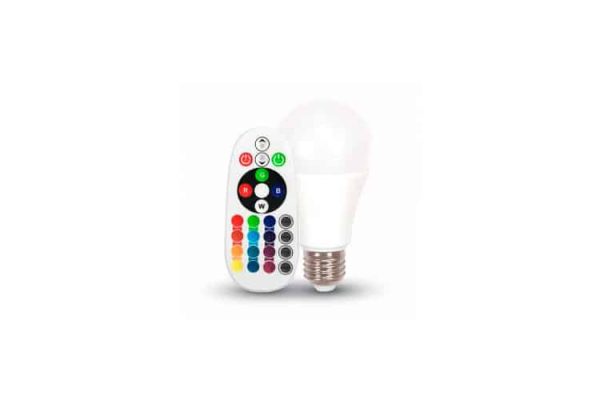 Comprar  Bombilla Led E27 RGB Remote 6W V-TAC 470LM 6000K